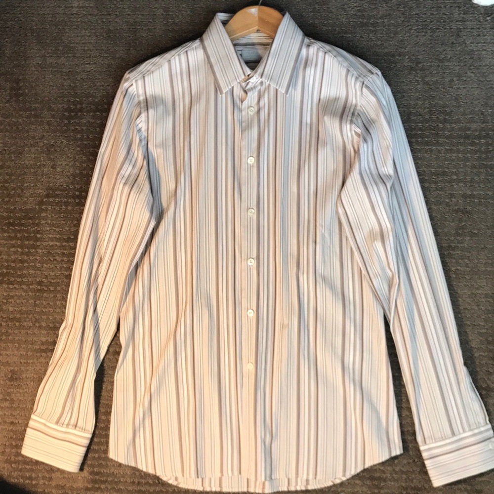 Prada Striped Dress Shirt Men’s 42 and 16.5